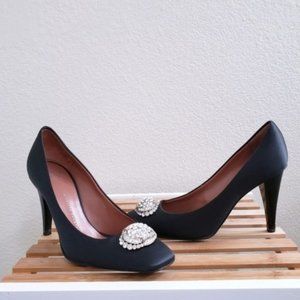 Embellished Satin Pumps by Giuseppe Zanotti